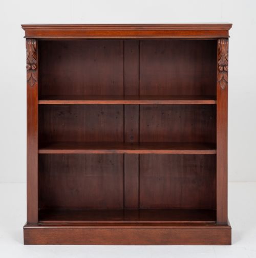 Victorian Mahogany Open Bookcase