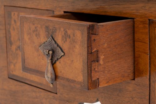 WALNUT QUEEN ANNE STYLE LOWBOY - ADDITIONAL PHOTO 2