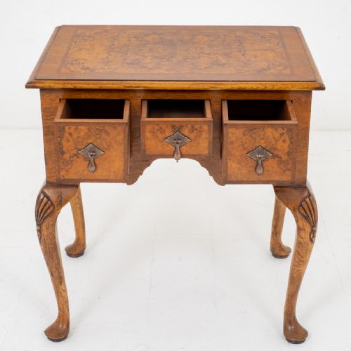 WALNUT QUEEN ANNE STYLE LOWBOY - ADDITIONAL PHOTO 1