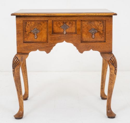WALNUT QUEEN ANNE STYLE LOWBOY - ADDITIONAL PHOTO 4