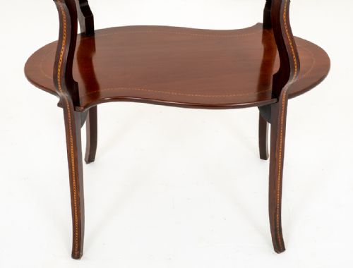 SHERATON REVIVAL MAHOGANY SHAPED OCCASIONAL TABLE - ADDITIONAL PHOTO 1