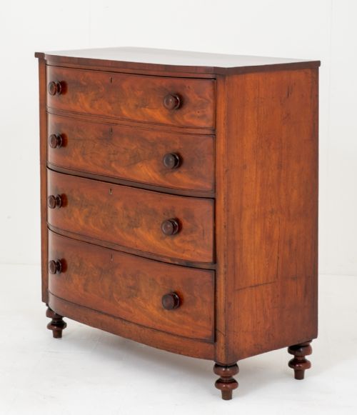 Victorian Mahogany "D" Front Chest of Drawers