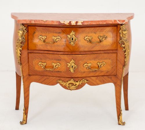 Amazing French Walnut and Kingwood Commode