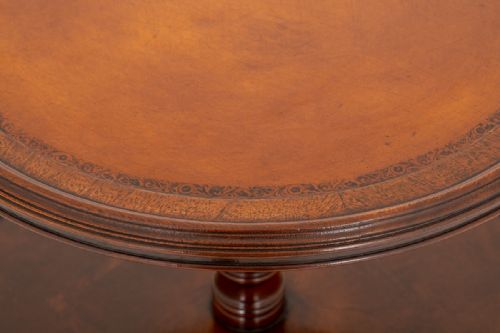 PRETTY MAHOGANY REGENCY STYLE 2 TIER OCCASIONAL TABLE - ADDITIONAL PHOTO 1