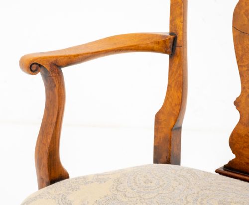 WALNUT QUEEN ANNE STYLE CHILDS CHAIR - ADDITIONAL PHOTO 3