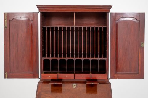 WONDERFUL GEORGIAN MAHOGANY BUREAU BOOKCASE - ADDITIONAL PHOTO 8