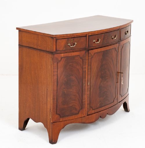 Regency Style Mahogany Bow Sideboard