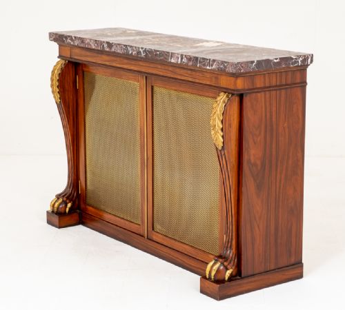 Regency Style Rosewood 2 Door Side Cabinet