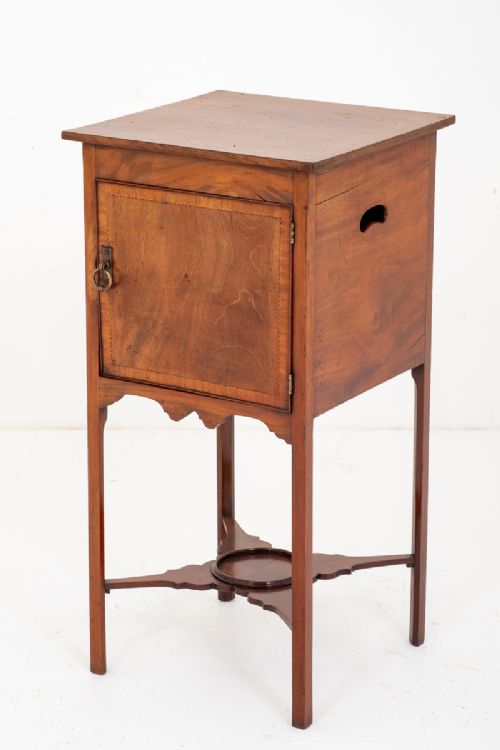Georgian Mahogany Single Bedside Cabinet