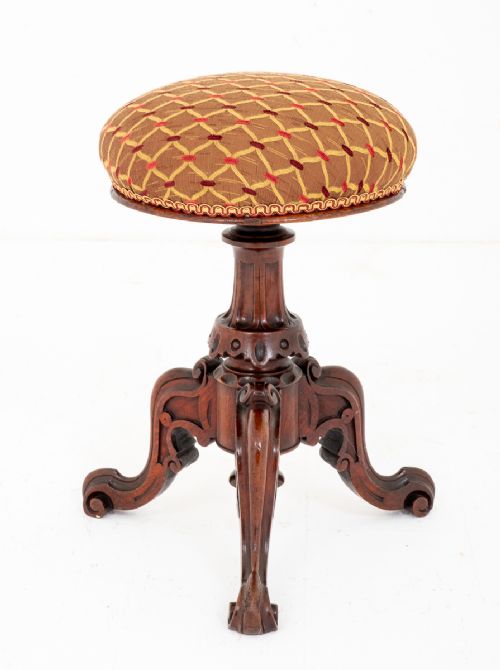 Victorian Mahogany Piano Stool