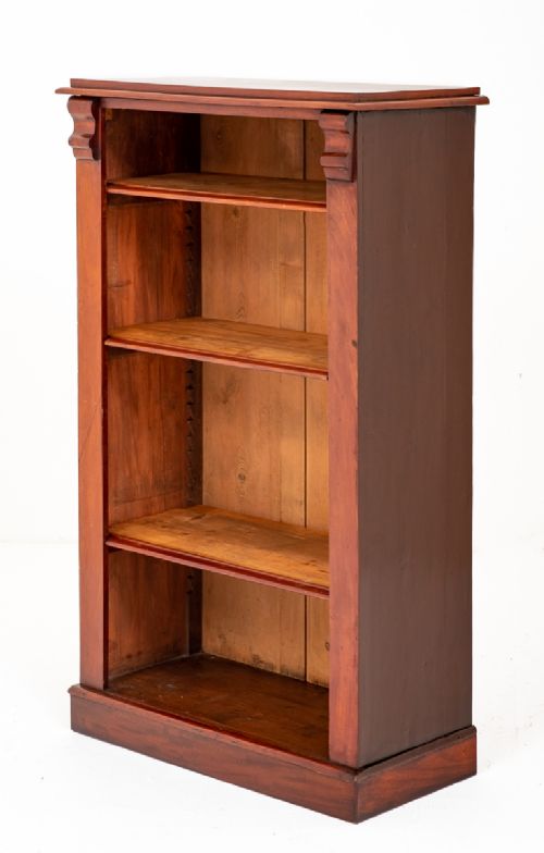 Victorian Mahogany Open Bookcase