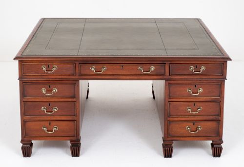 fig 1. Impressive William IV Mahogany Partners Desk