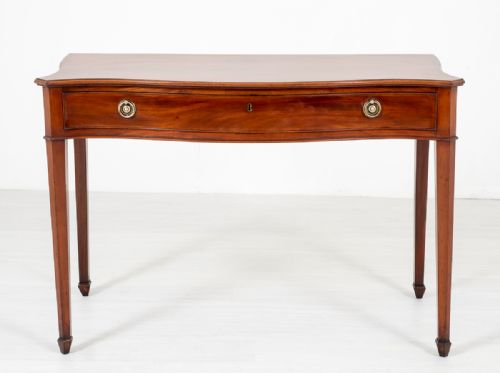 Georgian Style Mahogany Serpentine Server