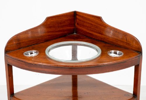 MAHOGANY REGENCY CORNER WASHSTAND - ADDITIONAL PHOTO 1