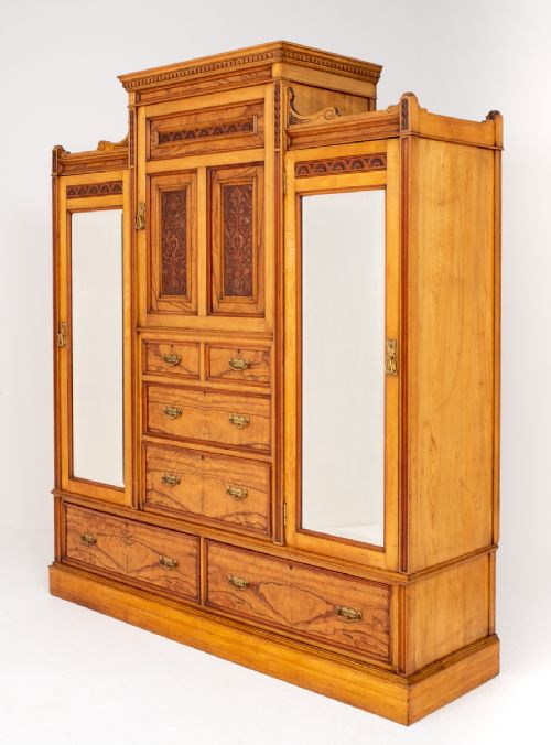 Superb Ash and Walnut Wardrobe