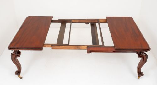 GOOD QUALITY VICTORIAN MAHOGANY EXTENDING TABLE - ADDITIONAL PHOTO 4