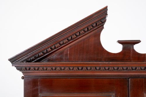 GEORGE II MAHOGANY BUREAU BOOKCASE - ADDITIONAL PHOTO 8