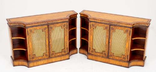 Superb Pair of Satinwood Side Cabinets