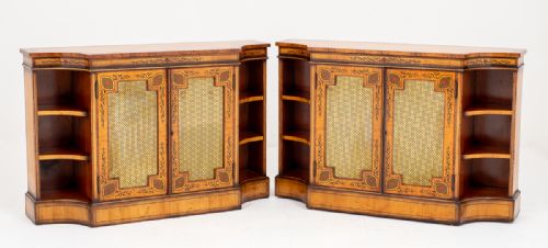 fig 1. Superb Pair of Satinwood Side Cabinets