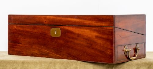 George III Mahogany Travelling Writing Box