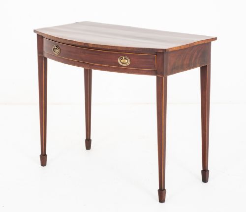Georgian Mahogany Bow Fronted Side Table