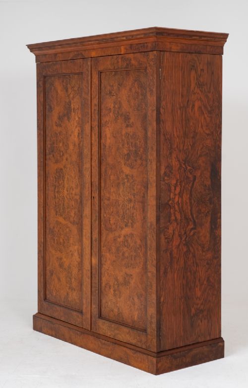 Stunning Burr Walnut 2 Door Wardrobe