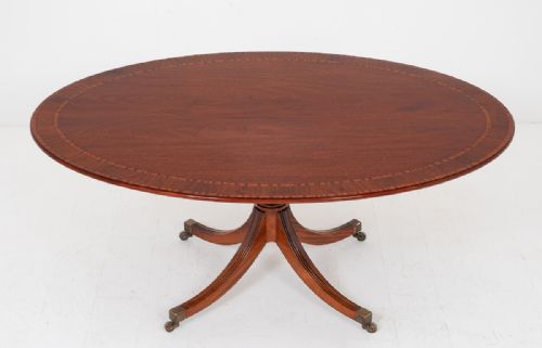 Regency Style Mahogany Oval Breakfast Table