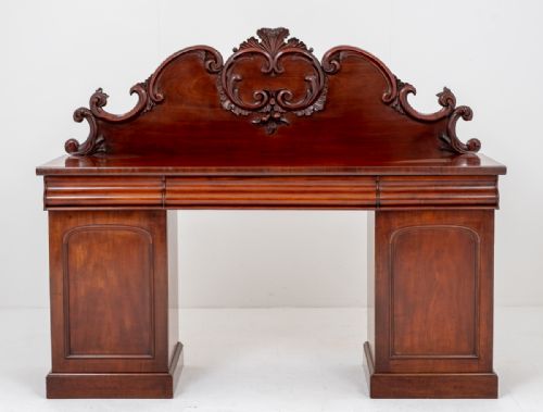 VICTORIAN MAHOGANY PEDESTAL SIDEBOARD - ADDITIONAL PHOTO 5
