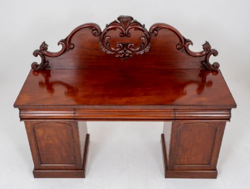 VICTORIAN MAHOGANY PEDESTAL SIDEBOARD - ADDITIONAL PHOTO 3