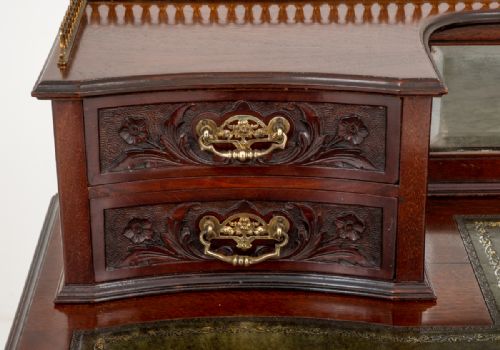 fig 1. Chippendale Style Mahogany Writing Table