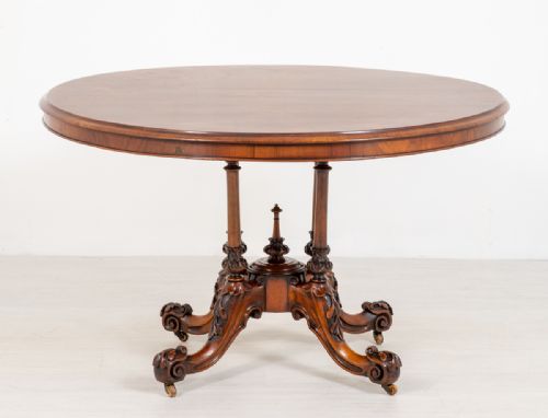 Victorian Burr Walnut Centre Table