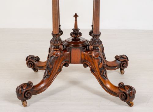 fig 1. Victorian Burr Walnut Centre Table