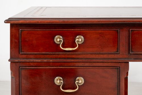 fig 1. Mahogany Georgian Style Pedestal Desk
