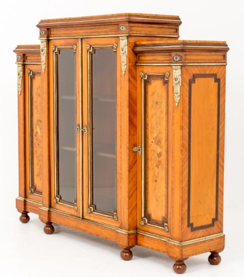 Superb Quality Victorian Satinwood Side Cabinet