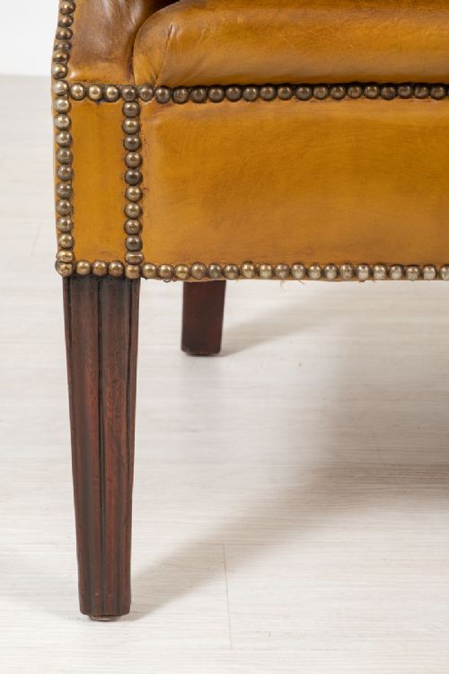 fig 1. Georgian Style Leather Porters Chair