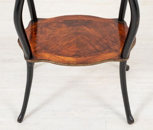 PRETTY FRENCH AMBOYNA ETAGERE - ADDITIONAL PHOTO 1