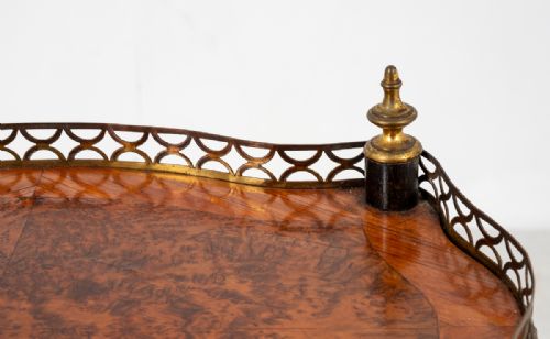 PRETTY FRENCH AMBOYNA ETAGERE - ADDITIONAL PHOTO 2