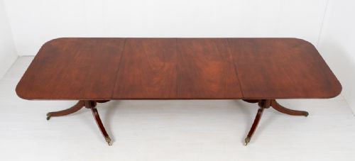 fig 1. Regency Style 2 Pedestal Mahogany Dining Table