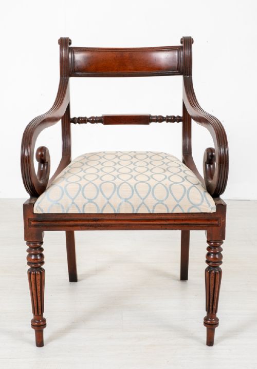 fig 1. Set of 12 Mahogany Regency Style Dining Chairs