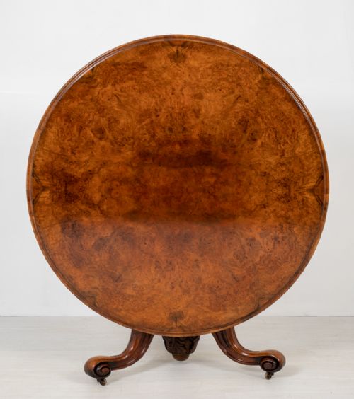 Very Good Burr Walnut Centre Table