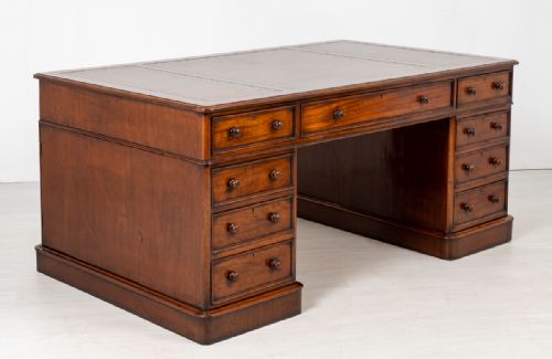 Victorian Mahogany Partners Desk