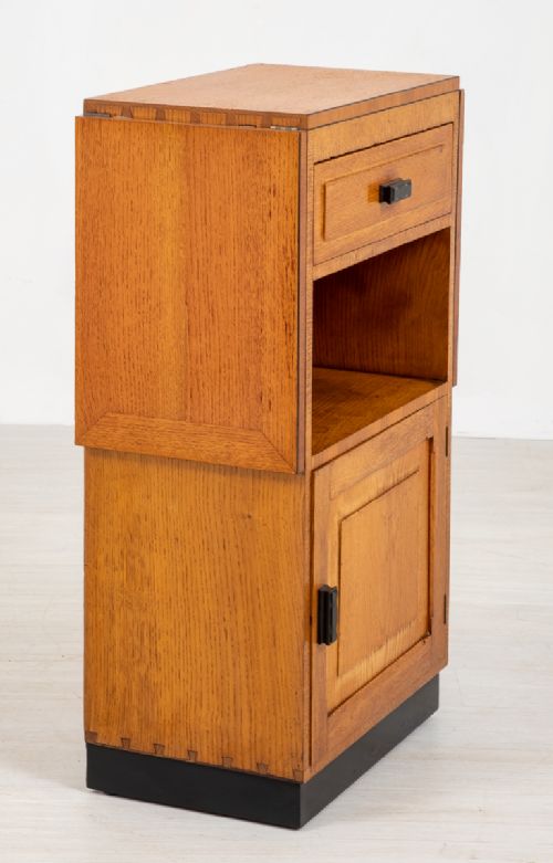 Unusual Oak Deco Cabinet