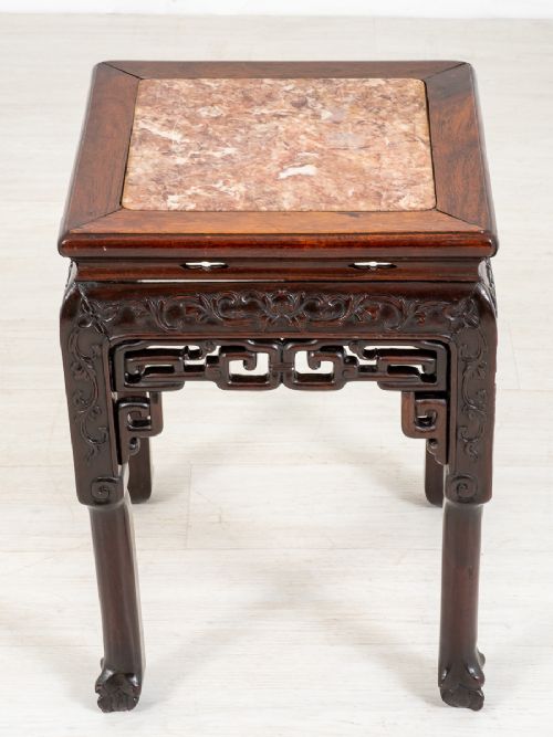 Chinese Hardwood Urn Stand
