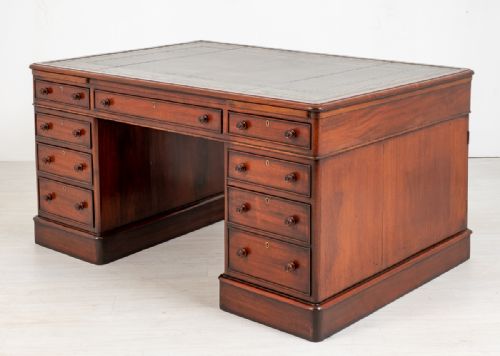Victorian Mahogany Partners Desk