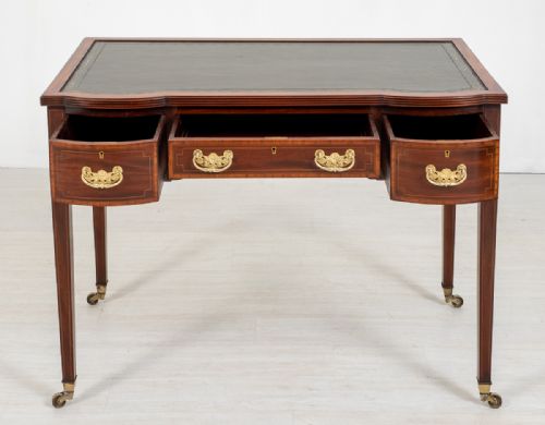 fig 2. Edwards and Roberts Inlaid Mahogany Writing Table