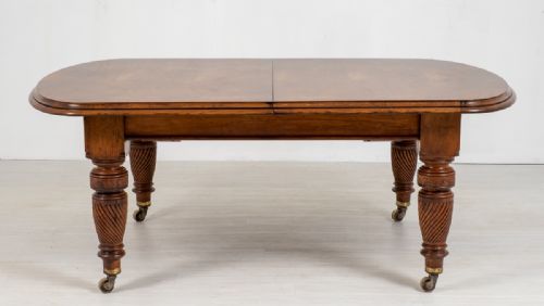 fig 1. Victorian Oak Extending Dining Table
