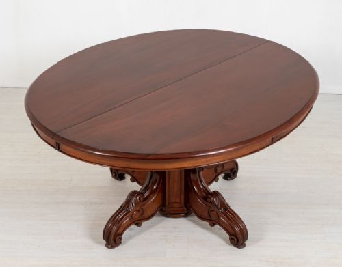 fig 1. Good Mahogany French Extending Dining Table