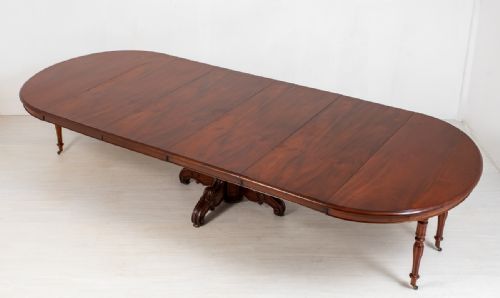 Good Mahogany French Extending Dining Table
