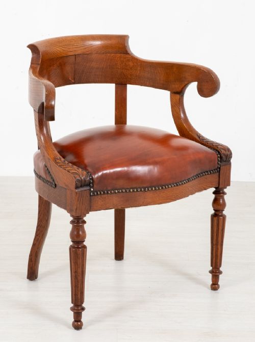 Victorian Oak Desk Chair
