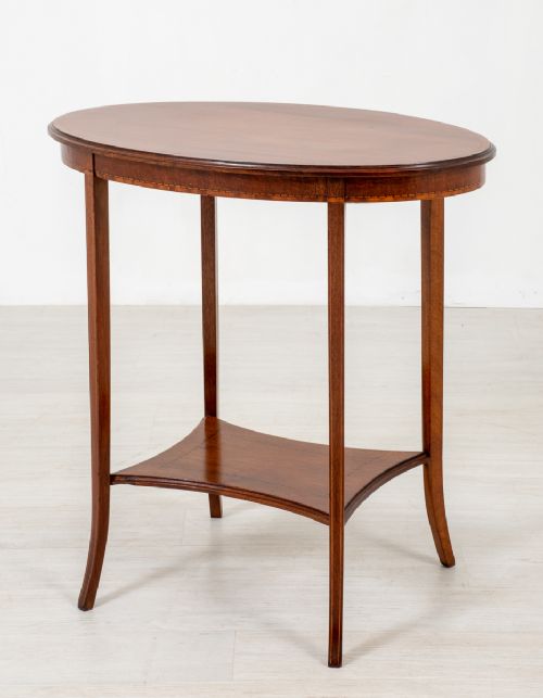 Sheraton Revival Oval Occasional Table